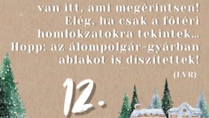 Nyomába eredtünk az adventi ablakoknak